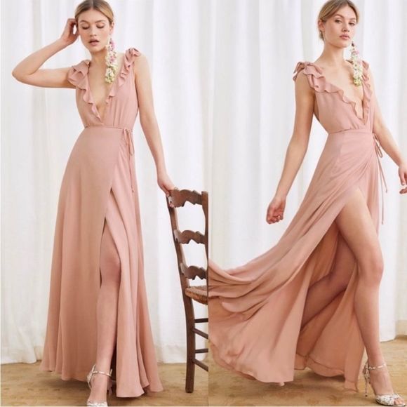 Reformation Dresses & Skirts - Reformation Peppermint Dress in Blush Sz 0